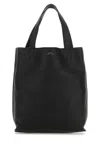 Apc Small Maiko Leather Shopping Tote Bag In Black