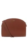 Apc Demi-lune Crossbody Bag In Brown