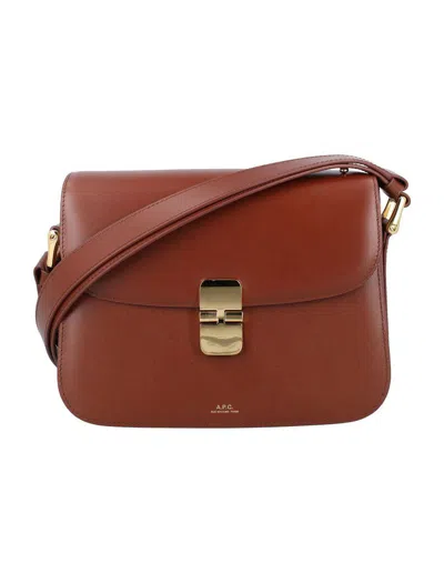 Apc Brown Grace Small Crossbody Bag