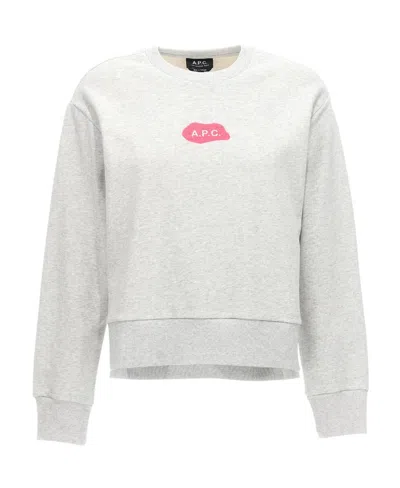 APC A.P.C. LOGO PRINTED CREWNECK SWEATSHIRT