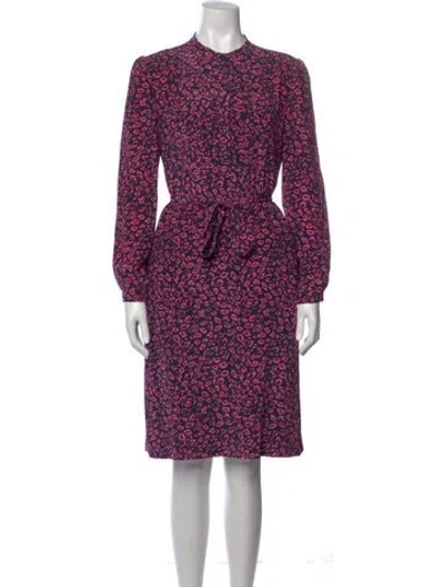 Pre-owned Apc Silk Knee-length Dress In Pink