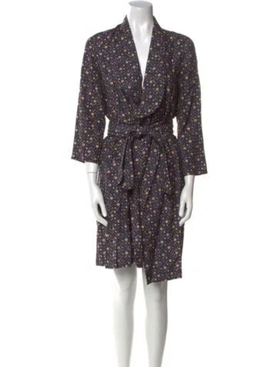 Pre-owned Apc Silk Knee-length Dress W/ Tags In Blue