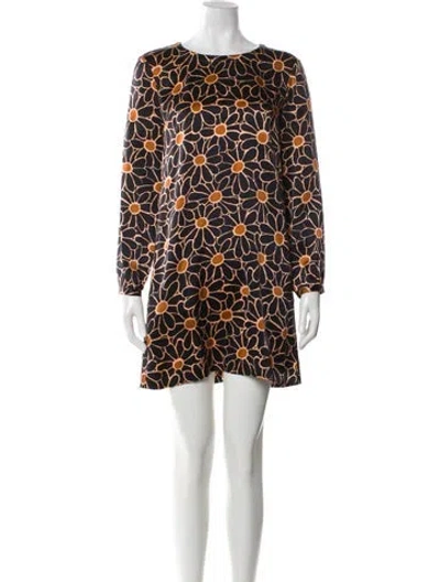 Pre-owned Apc Silk Mini Dress In Black