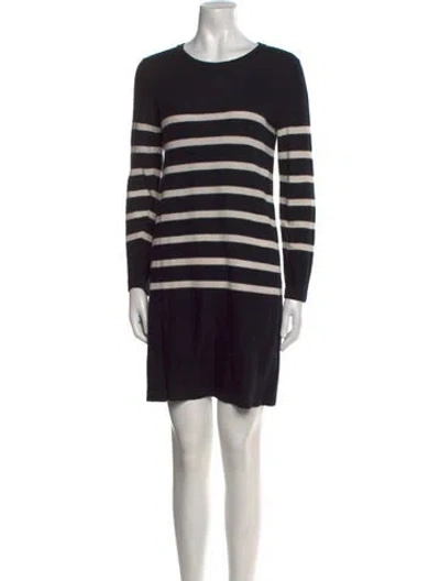 Pre-owned Apc Silk Mini Dress In Black