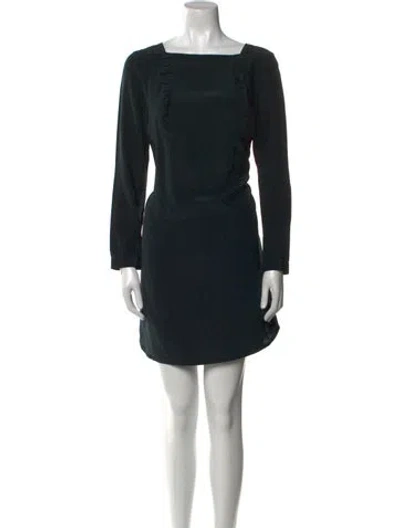 Pre-owned Apc Silk Mini Dress In Black