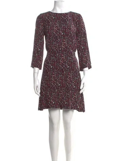 Pre-owned Apc Silk Mini Dress In Red