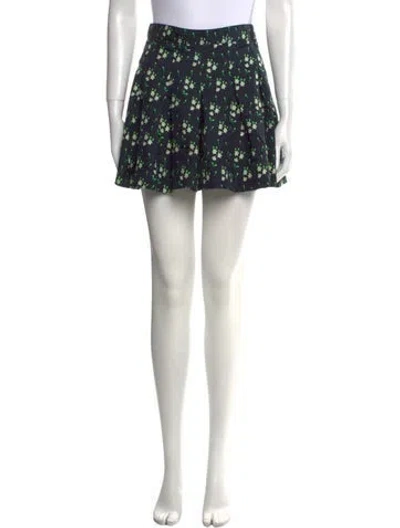 Pre-owned Apc Silk Mini Skirt In Green
