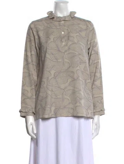Pre-owned Apc Silk Printed Sweatshirt In Neutral