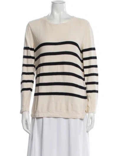 Pre-owned Apc Silk Striped Sweater In Neutral