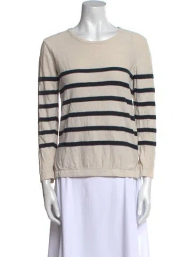 Pre-owned Apc Silk Striped Sweatshirt In Neutral