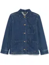 Apc A.p.c. Silvana Denim Jacket In Blue