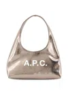 Apc A.p.c. Metallic Shoulder Bag With Top Handle In Gold