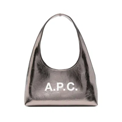 Apc A.p.c. Silver Shoulder Bags Women