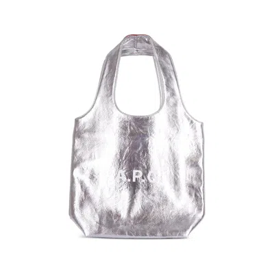 A.p.c. Silver Tote Bags Women