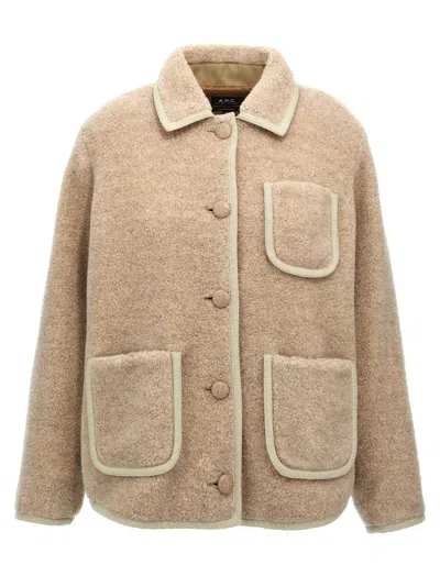 Apc A. P.c. Coats & Jackets In Neutrals