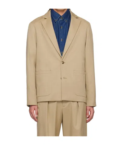 Apc Beige Luc Blazer In Baa Beige