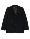 A.p.c. Wool Blend Single Breasted Tailored Blazer In Blue