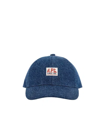 Apc Six-panel Baseball Cap In Blue