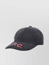 Apc Logo-print Baseball Cap In Black