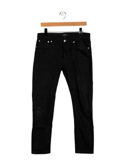 Pre-owned Apc Skinny Jeans In Black