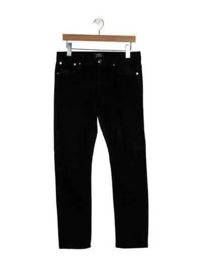 Pre-owned Apc Skinny Jeans In Black