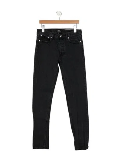 Pre-owned Apc Skinny Jeans In Black