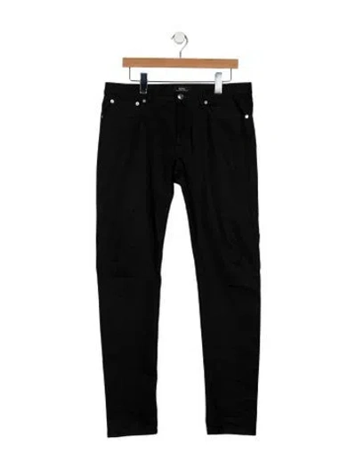 Pre-owned Apc Skinny Jeans In Black