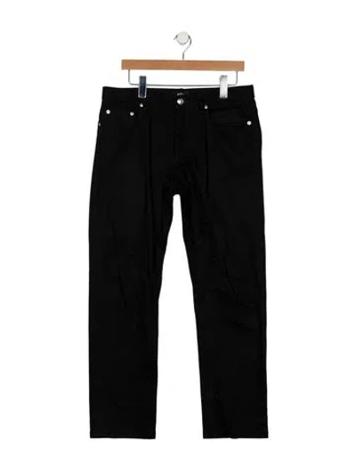 Pre-owned Apc Skinny Jeans In Black