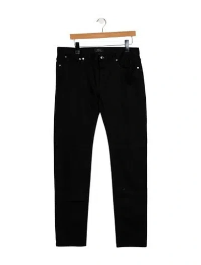 Pre-owned Apc Skinny Jeans In Black