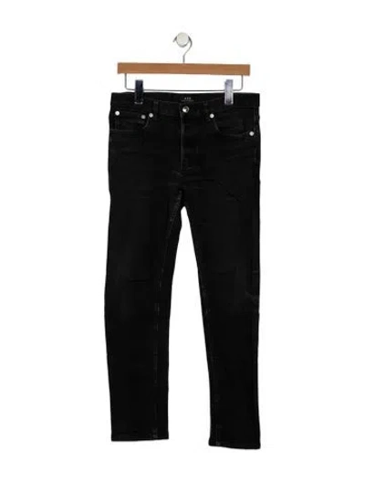 Pre-owned Apc Skinny Jeans In Black