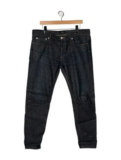 Pre-owned Apc Skinny Jeans In Blue