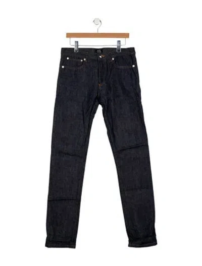 Pre-owned A.p.c. Skinny Jeans In Blue