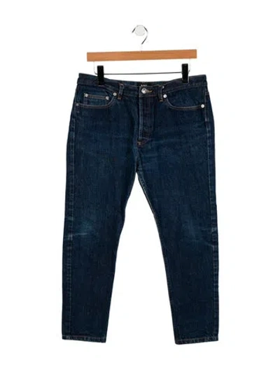 Pre-owned Apc Skinny Jeans In Blue