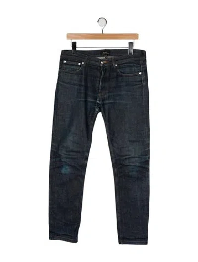 Pre-owned Apc Skinny Jeans In Blue