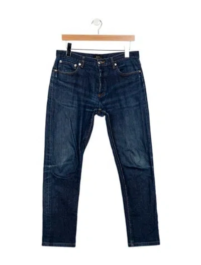 Pre-owned A.p.c. Skinny Jeans In Blue