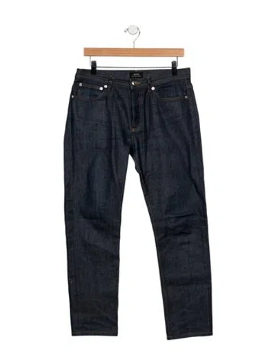Pre-owned A.p.c. Skinny Jeans In Blue