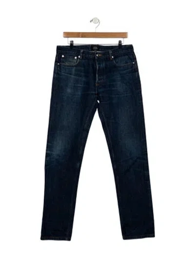 Pre-owned A.p.c. Skinny Jeans In Blue