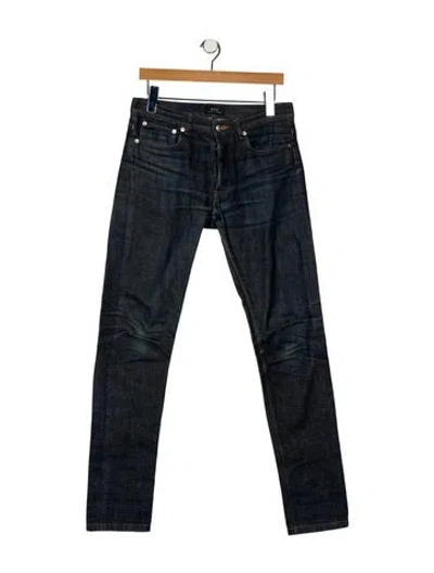 Pre-owned A.p.c. Skinny Jeans In Blue