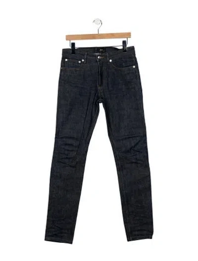 Pre-owned A.p.c. Skinny Jeans In Blue