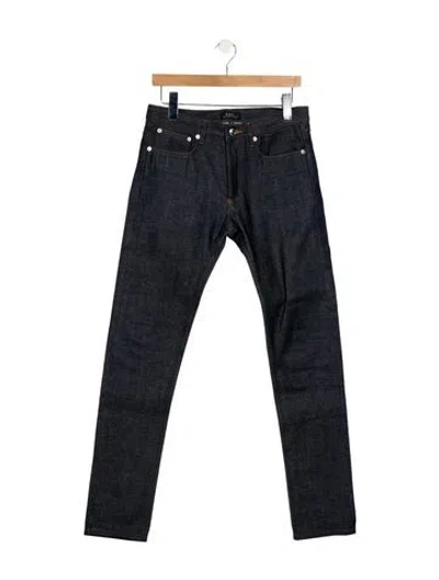 Pre-owned A.p.c. Skinny Jeans In Blue