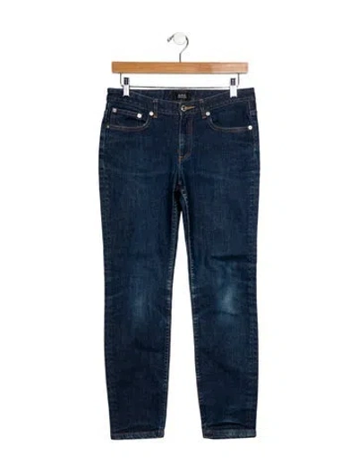 Pre-owned A.p.c. Skinny Jeans In Blue