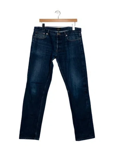 Pre-owned Apc Skinny Jeans In Blue