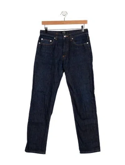 Pre-owned A.p.c. Skinny Jeans In Blue