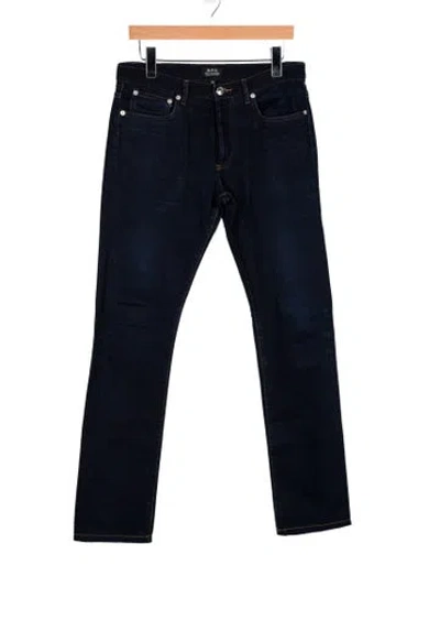 Pre-owned A.p.c. Skinny Jeans In Blue