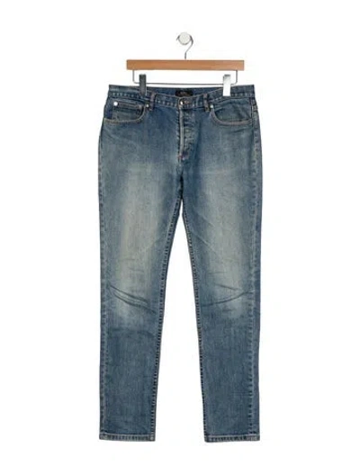 Pre-owned Apc Skinny Jeans In Blue