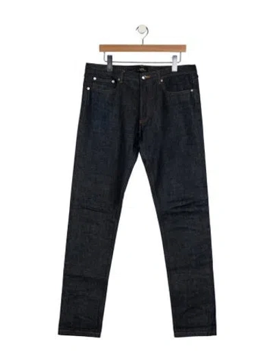 Pre-owned Apc Skinny Jeans In Blue