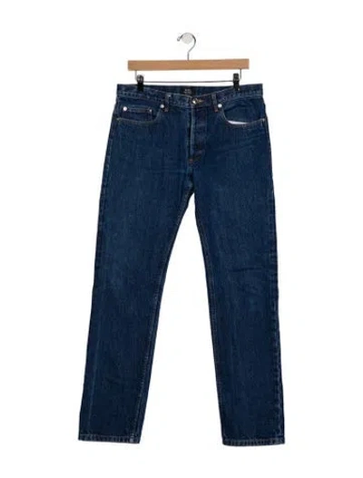 Pre-owned Apc Skinny Jeans In Blue