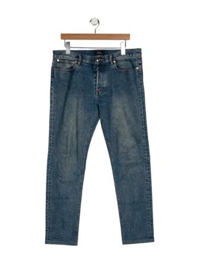 Pre-owned A.p.c. Skinny Jeans In Blue