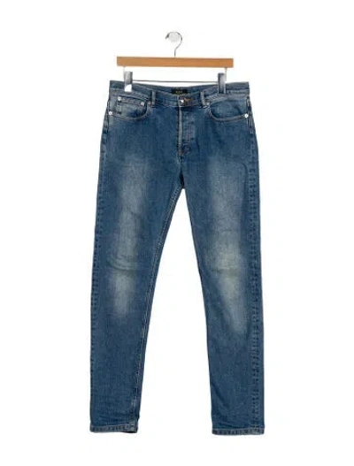 Pre-owned Apc Skinny Jeans In Blue