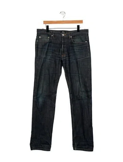Pre-owned A.p.c. Skinny Jeans In Blue
